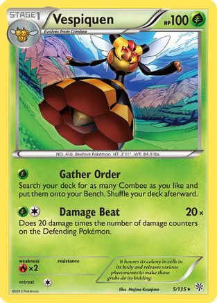 Vespiquen  Plasma Storm - Rare