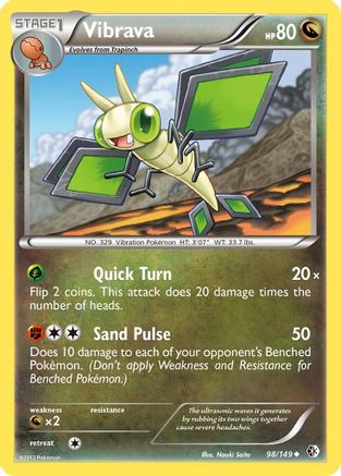 Vibrava  - Reverse Holofoil Boundaries Crossed - Uncommon