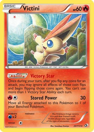 Victini  - Reverse Holofoil Legendary Treasures - Holo Rare