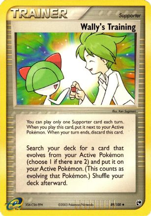 Wally's Training 089/100  - Reverse Holofoil Sandstorm - Uncommon