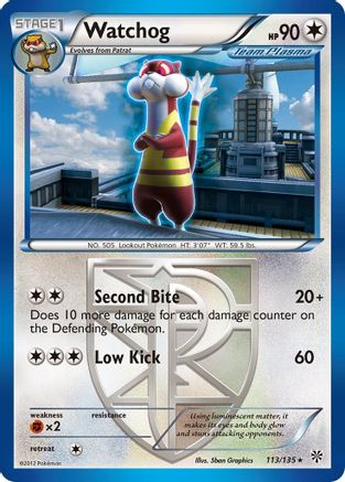 Watchog (Team Plasma) (113)  Plasma Storm - Rare