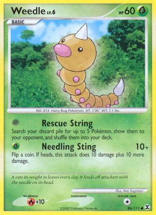 Weedle  Rising Rivals - Common