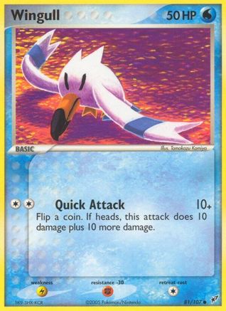 Wingull 081  - Reverse Holofoil Deoxys - Common