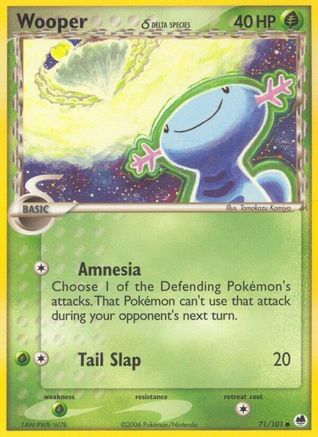 Wooper (Delta Species) 071  Dragon Frontiers - Common