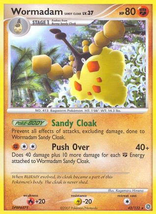 Wormadam Sandy Cloak  Secret Wonders - Rare