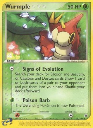 Wurmple/109  Ruby and Sapphire - Common