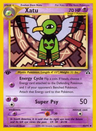Xatu 052  - 1st Edition Neo Discovery - Uncommon
