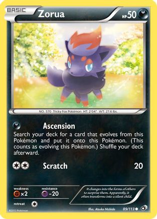 Zorua 089  Legendary Treasures - Common