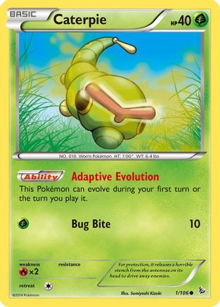 Caterpie 001  XY  Flashfire - Common