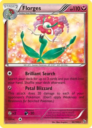 Florges 066  - Reverse Holofoil XY  Flashfire - Holo Rare