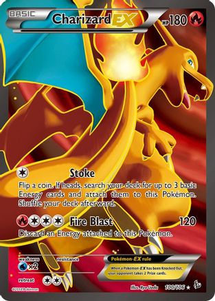 Charizard EX (100 Full Art) 100  - Holofoil XY  Flashfire - Ultra Rare
