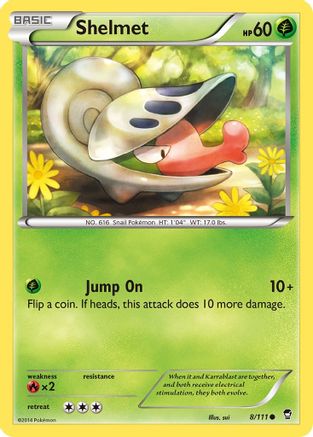 Shelmet 008  XY  Furious Fists - Common
