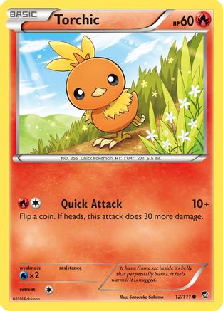 Torchic 012  XY  Furious Fists - Common
