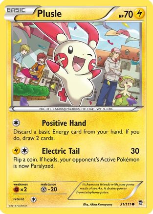 Plusle 031  XY  Furious Fists - Common