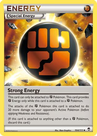 Strong Energy 104  - Reverse Holofoil XY  Furious Fists - Uncommon
