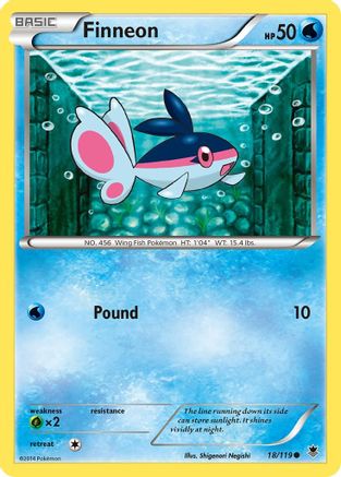 Finneon/119  - Reverse Holofoil XY  Phantom Forces - Common