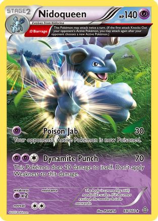 Nidoqueen (Omega) 069  - Reverse Holofoil XY  Primal Clash - Rare