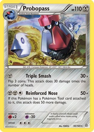 Probopass  - Reverse Holofoil XY  Primal Clash - Rare