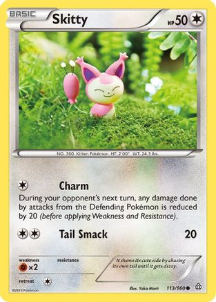Skitty 113  - Reverse Holofoil XY  Primal Clash - Common