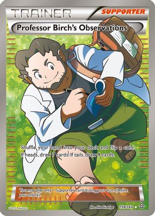 Professor Birch's Observations (159 Full Art) 159  - Holofoil XY  Primal Clash - Ultra Rare