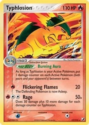 Typhlosion - 17/115 (EX Unseen Forces)/115  Deck Exclusives - Rare