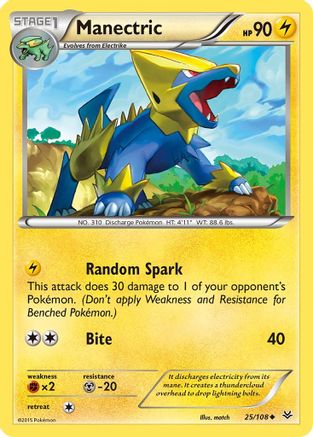 Manectric 025  XY  Roaring Skies - Uncommon