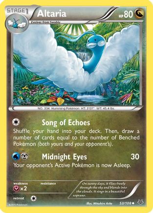 Altaria (53) 053  - Reverse Holofoil XY  Roaring Skies - Uncommon