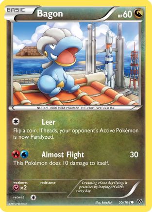 Bagon (55) 055  - Reverse Holofoil XY  Roaring Skies - Common