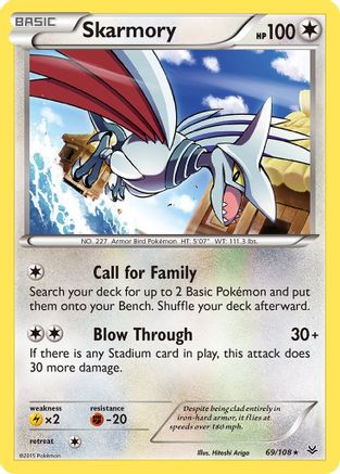 Skarmory 069/108  XY  Roaring Skies - Rare