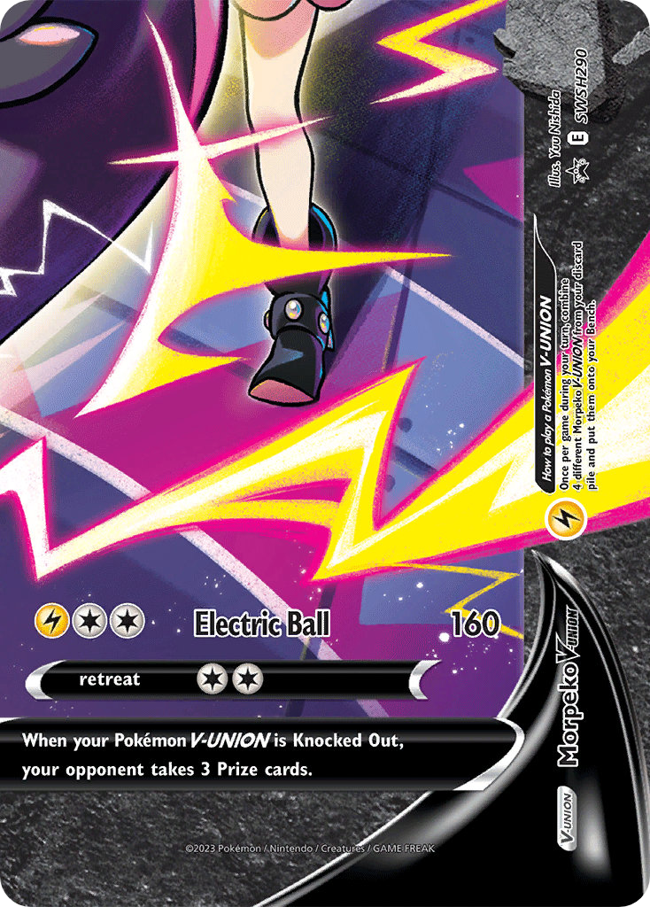 Morpeko V-UNION SWSH290  SWSH Black Star Promos - Promo